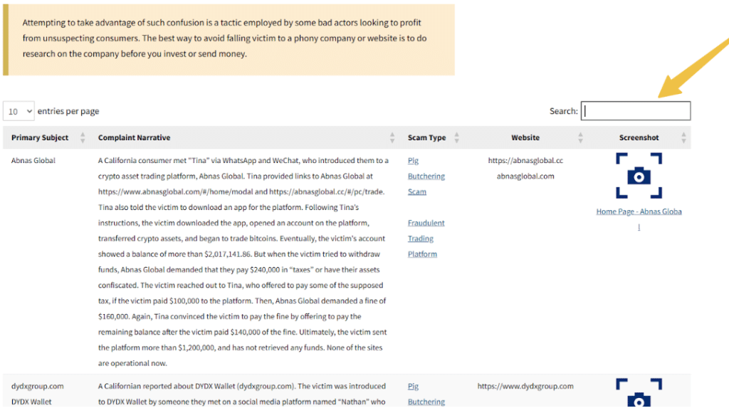 DFPI website