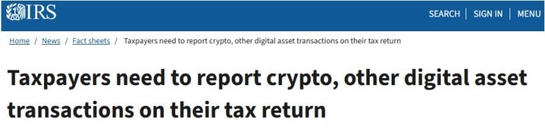 Report Crypto Losses to IRS