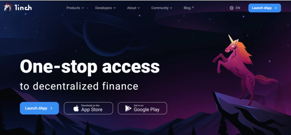 1inch Decentralized Crypto Exchange