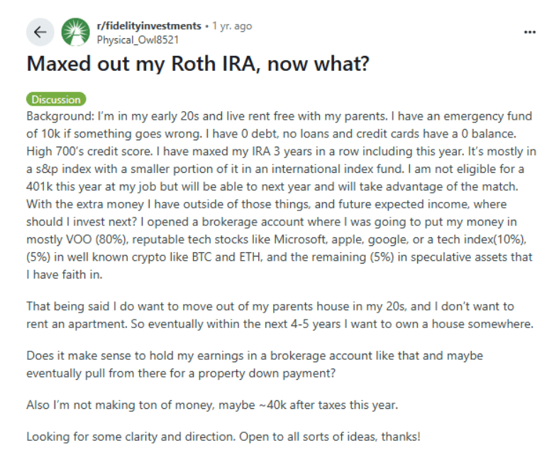 Redditor invests in VOO Redditor invests in VOO